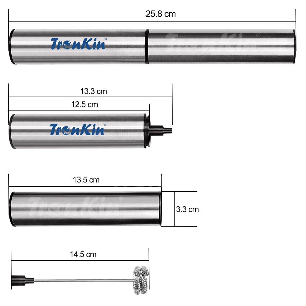Stainless Steel USB Rechargeable Milk Foam Portable Coffee Mixer Frother