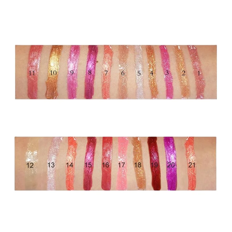 Wholesale Private Label Vegan Lipgloss Vendor Custom Clear Kids High Shine Shiny Glitter Lip Gloss