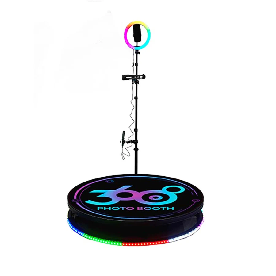 Portable 360 Photo Booth With Ring Light With Logo Replacement Part Best 360 Photo Booth