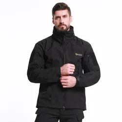 ESDY Mens Outdoor Coat Hunting Fishing Fleece Tactical Softshell Jacket Hot
