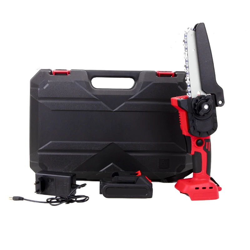 GOMAN 21V best cordless chainsaw for tree cutting household garden tool electric mini chain saw