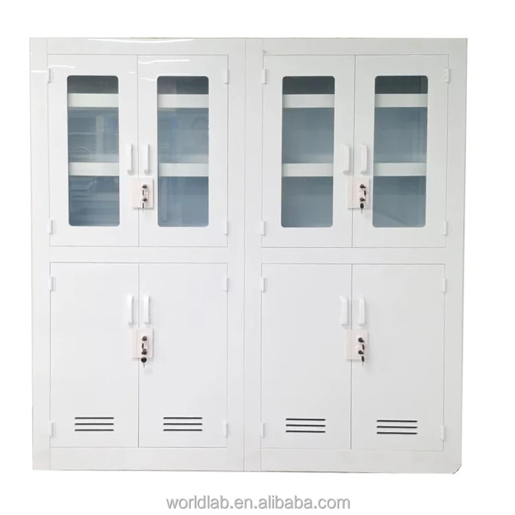 PP double lock cabinet, acid and alkali chemical reagent cabinet, laboratory vessel cabinet, sulfuric acid storage cabinet