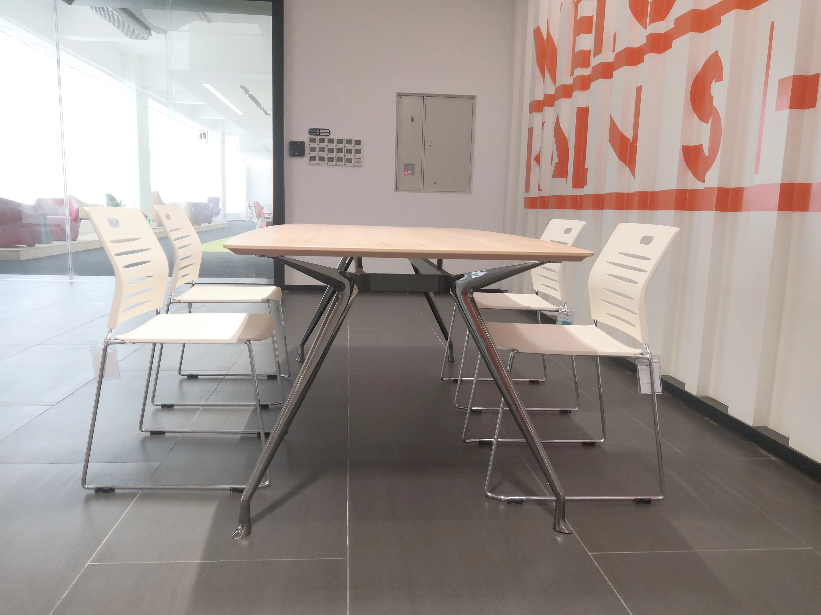 Free Custom 4,6,8,10 Seater Modern Office Furniture Wooden Office Meeting Room Table Conference Table