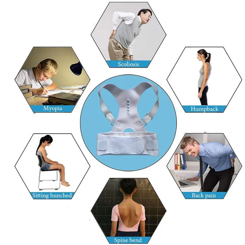 Wholesale Upper Back Support Correction Band Clavicle Support Back Straightener Posture Corrector For Men Women