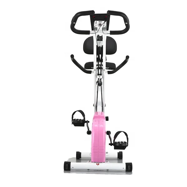 High Quality Folding Magnetic Control upright exercise bike for Home Gym Indoor Fitness LCD Display Steel Material