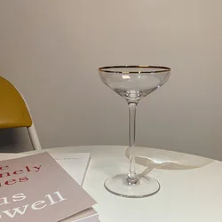 amazon top seller product Pink Champagne Saucer Glass 150ml cocktail elegant bar cup kit set glass unique