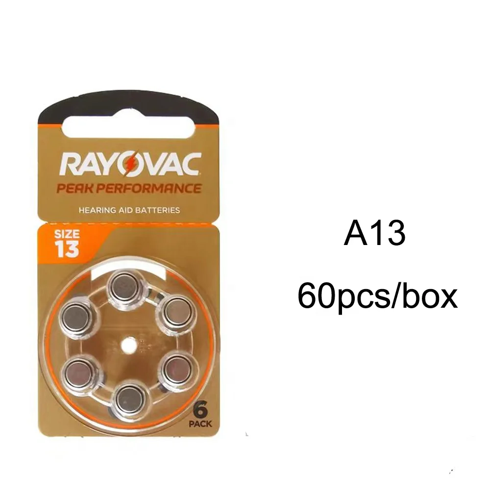 RAYOVAC пиковая производительность A13 цинковый воздушный слуховой аппарат RAYOVAC батарея