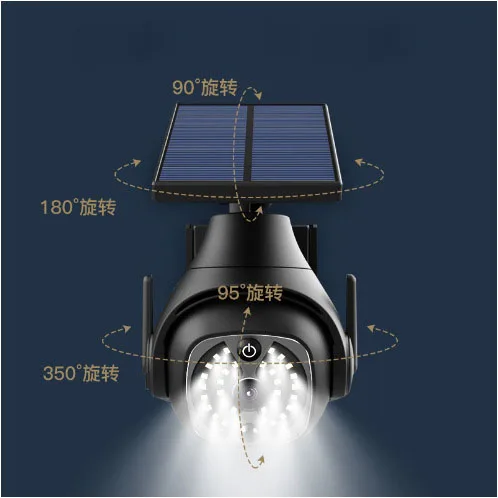 Outdoor Security Dummy Camera light Waterproof Wireless PIR Monitor LED Solar Powered Wall Light Sensor Garden Lights