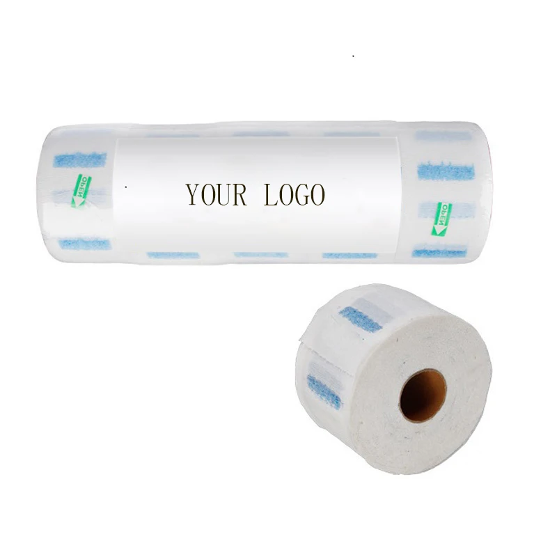 Barber Salon Hairdressing Disposable Elastic Paper Collars Barber Paper Neck Strips for Hair Cutting