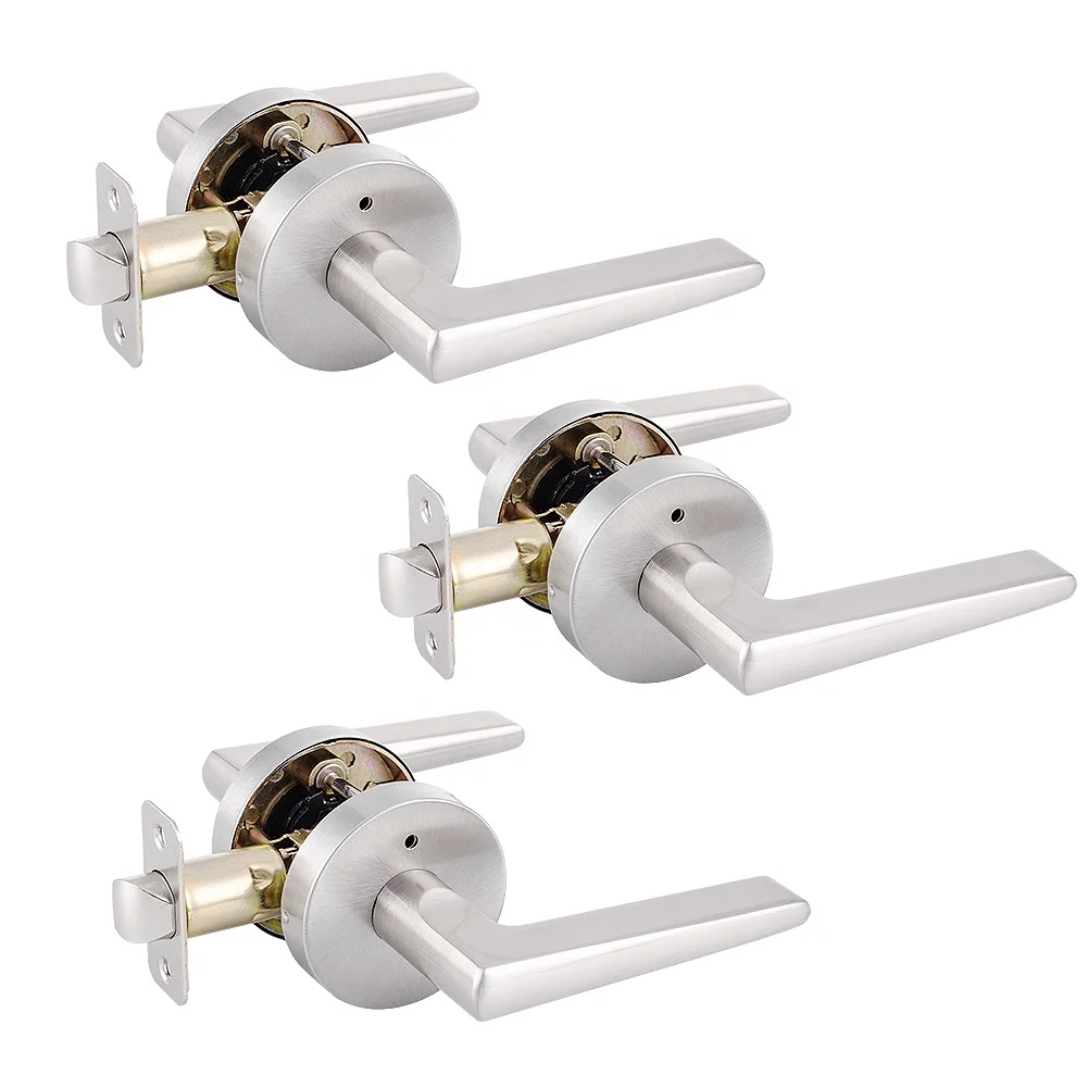 MAXAL 2023 Quick Release Handle Lock Toilet/Bathroom/Passage Door Handle Lever Lock For Indoor Door Lock Handle Lock Set