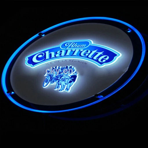 
Advertising led signs RGB acrylic table stand mounted backlit LED light sign board led crystal light box 