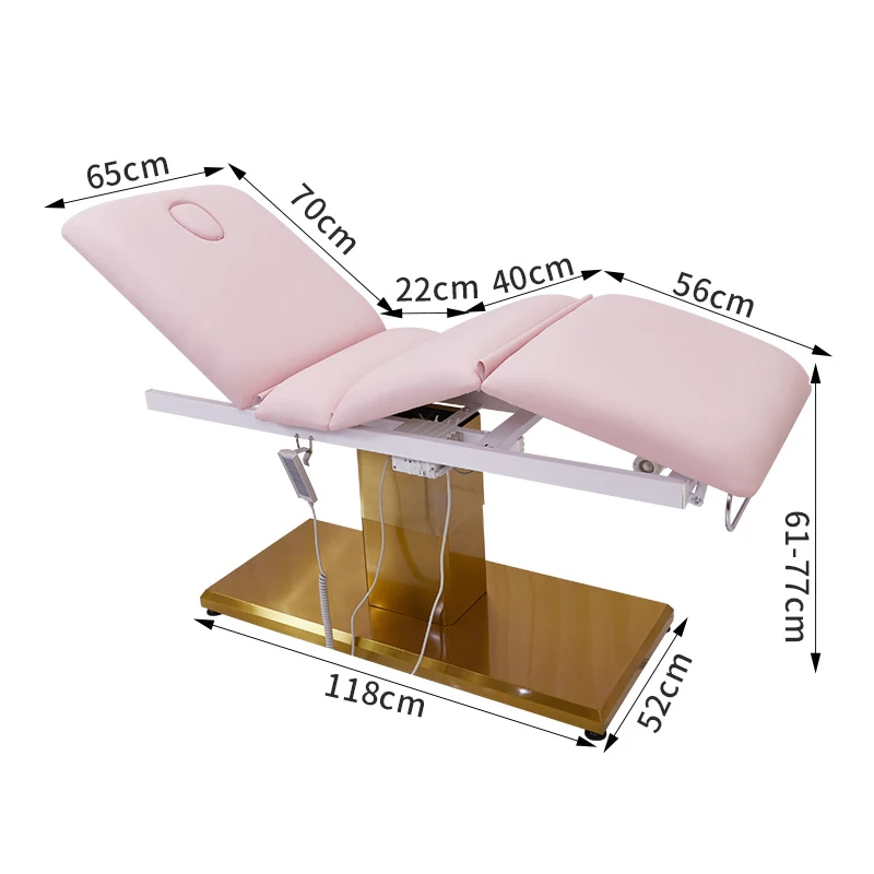 High Quality Portable Podiatry Chair Beauty Therapist Chair Massage Bed Electric Height Adjustable With Head Rest