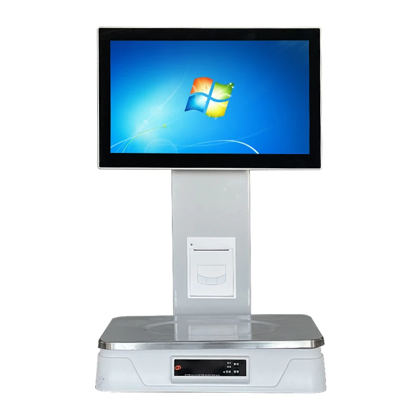 Jesen POS 2024 Scale Price Scale Digital with Printer Barcode Labels Electronic for Supermarket Weighing POS scale