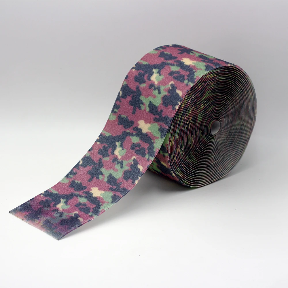 Outdoor camouflage traps camouflage print tape for jacket backpack with hook and loop Different Size Tape Fastener