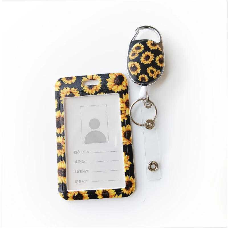 Hot Selling Retractable Badge Holder Reel ID Card Badge Holder Name badge Reel Pull Reel With ID Card Holder