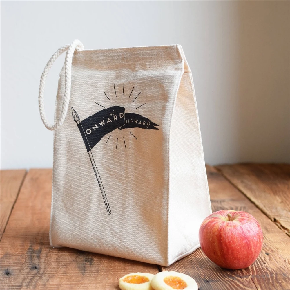 Waterproof Thermal Tote Cotton Waxed Canvas Lunch Bag