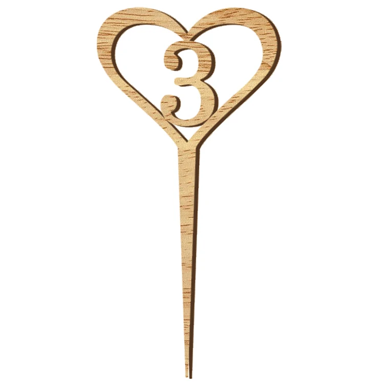 Деревянные Свадебные цифры