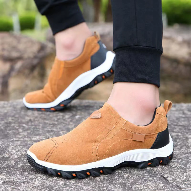 Unisex Walking Style Slip On Hiking Shoes Wholesale Lightweight Breathable Trekking Shoes Outdoor Trekking Sneakers for Men