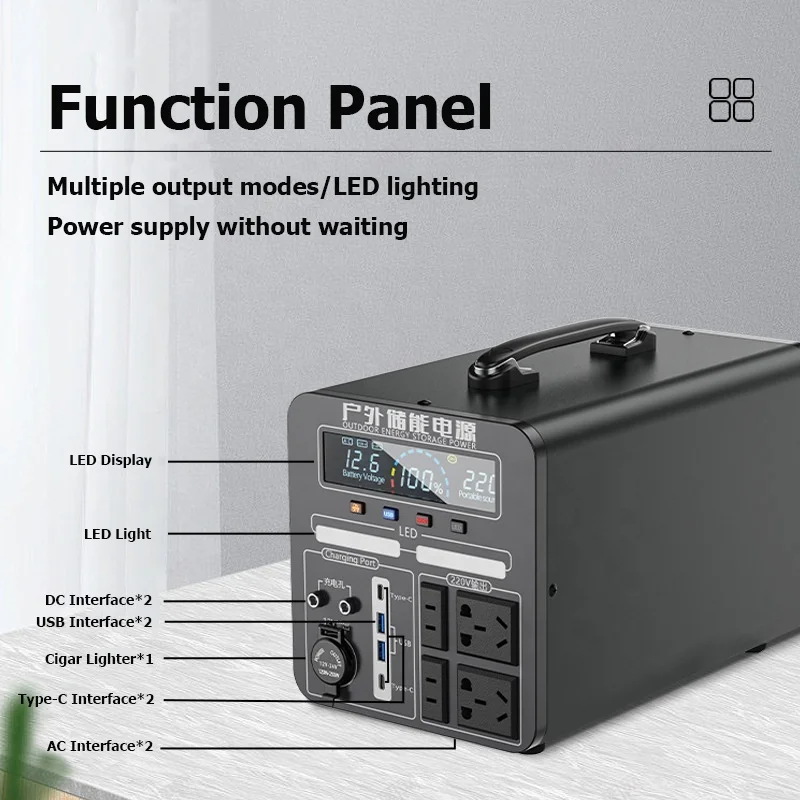 110V 220V 240V Home Outdoor Emergency Application good price outdoor use portable power bank station generator supply