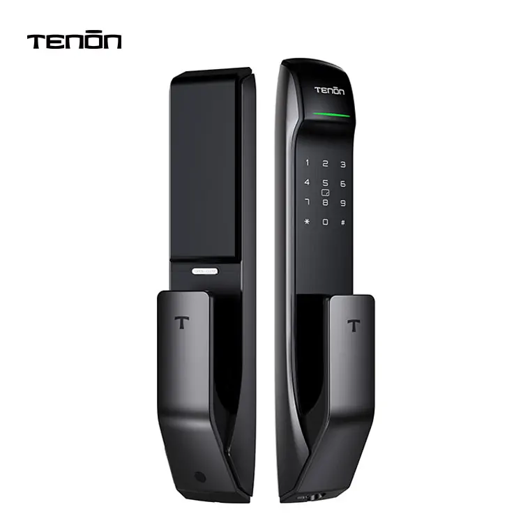 Minimalist Apartment Password Smart Finger Print Door Lock App Electronic Rfid Card Tuya Automatic Lock Door