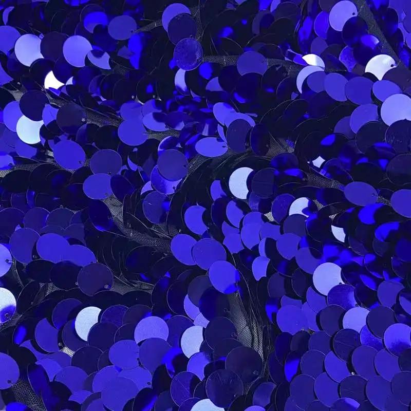 18mm big colorful mermaid fish scale sequin tulle fabric for party dress