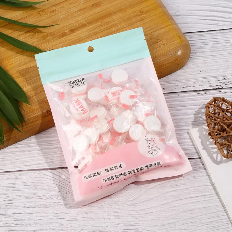 50 Compressed Mask Paper Disposable Breathable Portable DIY Beauty Mask Granules Eco-friendly Cotton Pads Cotton Pad 201 2 Sided