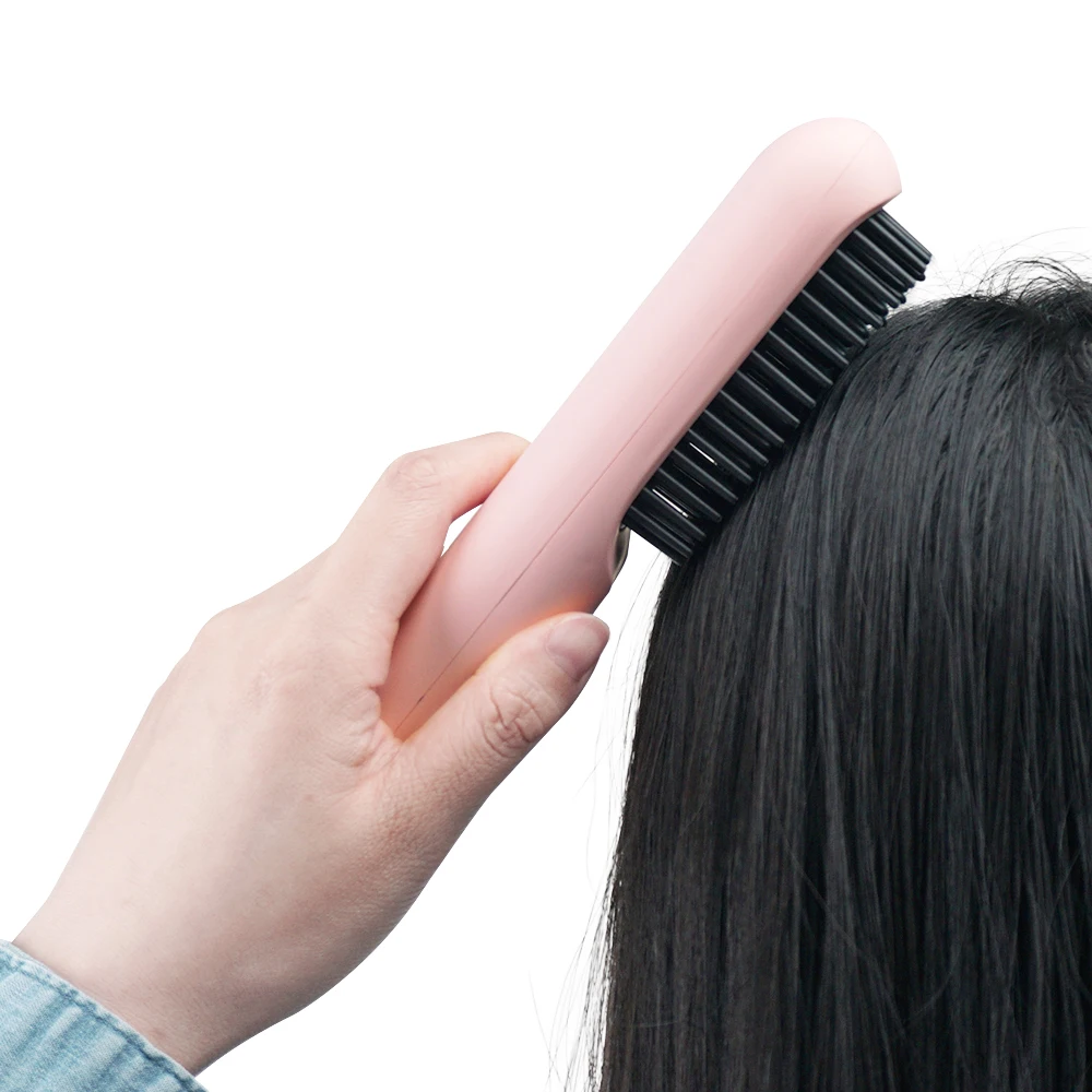 Fast Heating Hair Straightener Brush Women Hair Straightener Comb