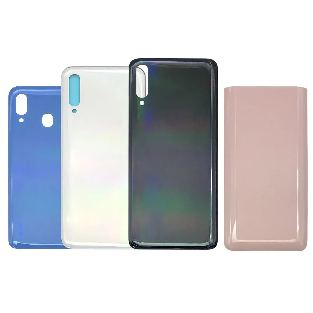 Задняя крышка батарейного отсека телефона для Samsung Galaxy A40 A50 A70 A80 сменная Крышка edge задний стеклянный