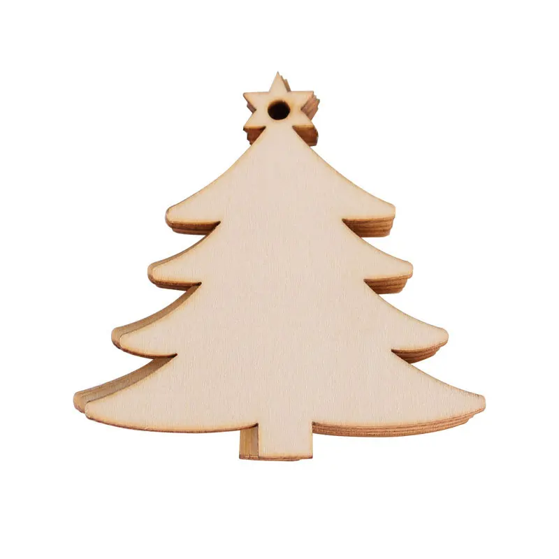 Factory direct sale  laser cut  2D 3D ornament wooden Christmas  Decoration