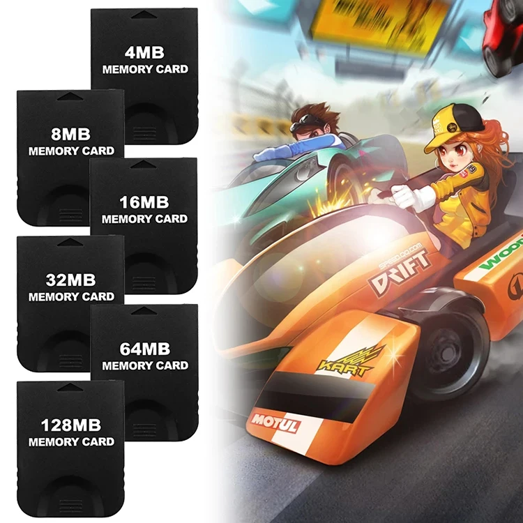  Новая Черная игровая Карта памяти 8/16/32/64/128 МБ для консоли Nintendo Gamecube NGC
