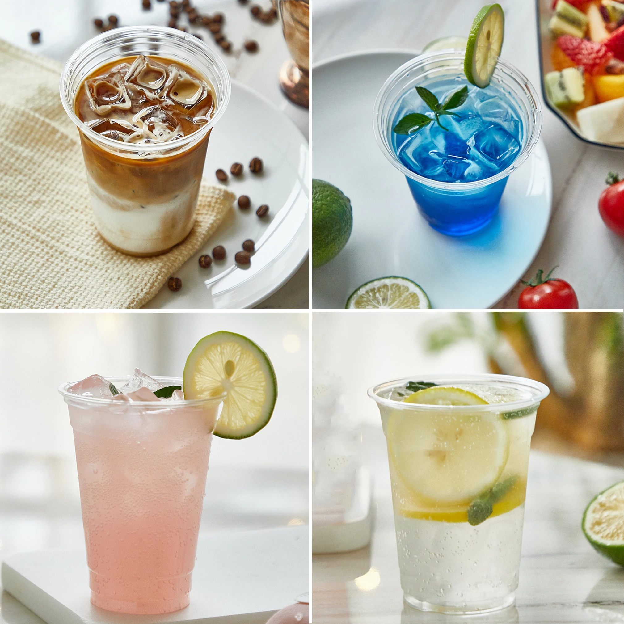 Amazon Best Seller Disposable Plastic Cup 16 oz PET Clear Plastic Cup for Cold Drink Beverage Juice Iced Drinks Water