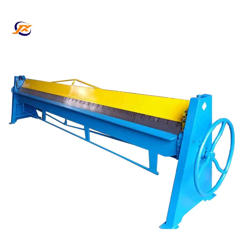 JCX brand 0.7mm stainless steel metal manual folding machine press brake machine