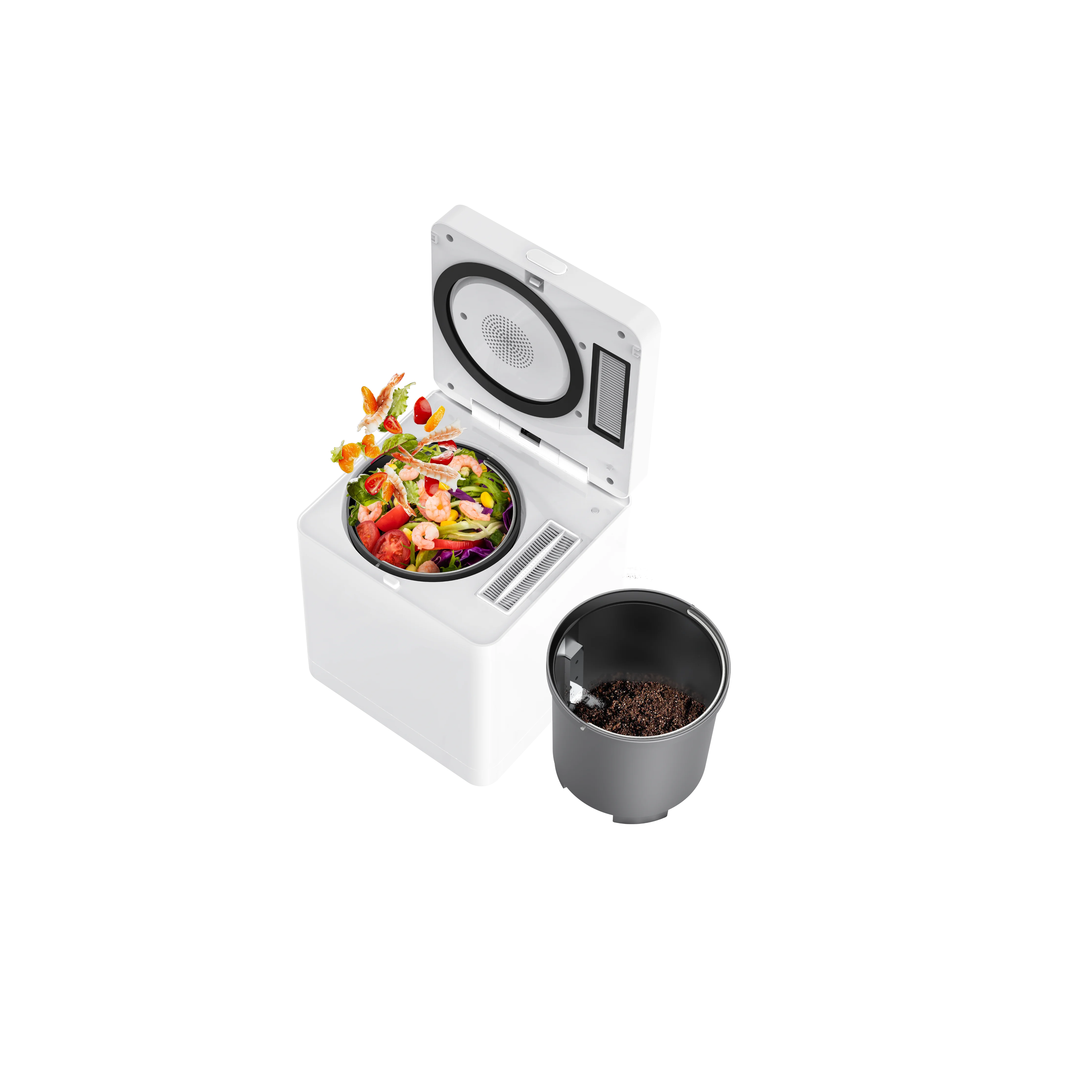 Automatic Household Mini Compost Disposal Machine Kitchen Waste & Food Garbage Composter DC Motor Organic Fertilizer Composter