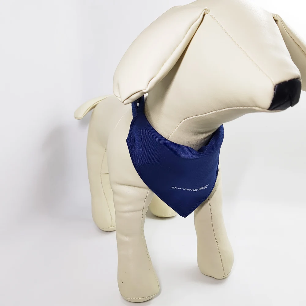 High Quality Silk Screen Printed Scarf Wholesale Custom Logo Dog Bandana