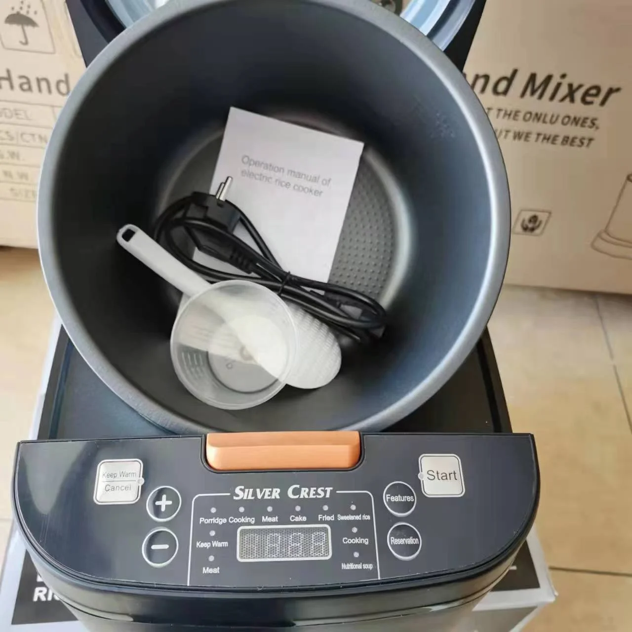 Silver Crest 5L MicroComputer controlled automatic smart electric rice cooker