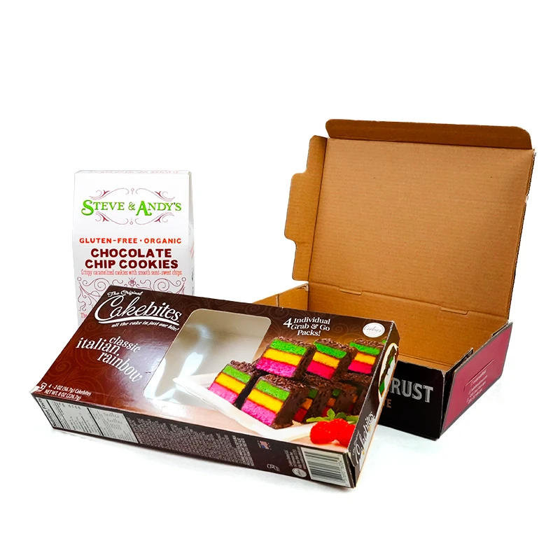 Disposable Takeaway brown corrugated kraft carrier gift pineapple paper box elegant luxury birthday cake boxes with handle