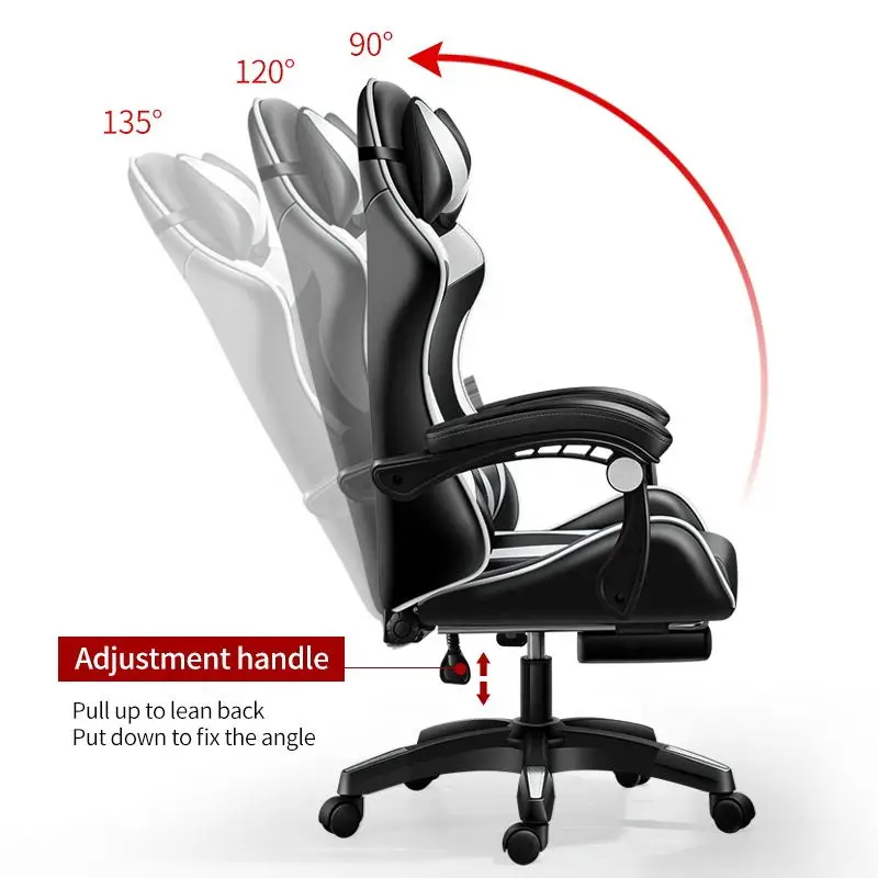RGB rosa chaise OEM sedie эргономичный геймер PC de oficina компьютер Черный подъемный sillas Gamer led гоночный игровой стул