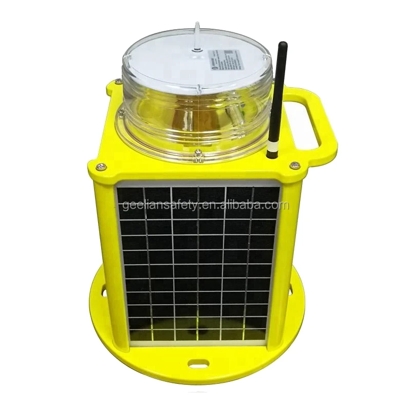 Solar Aviation Obstrunction Light ICAO LED Low Intensity FAA L810 Aircraft Obstacle Lights Solar Panel LED Boat Navigation Light
