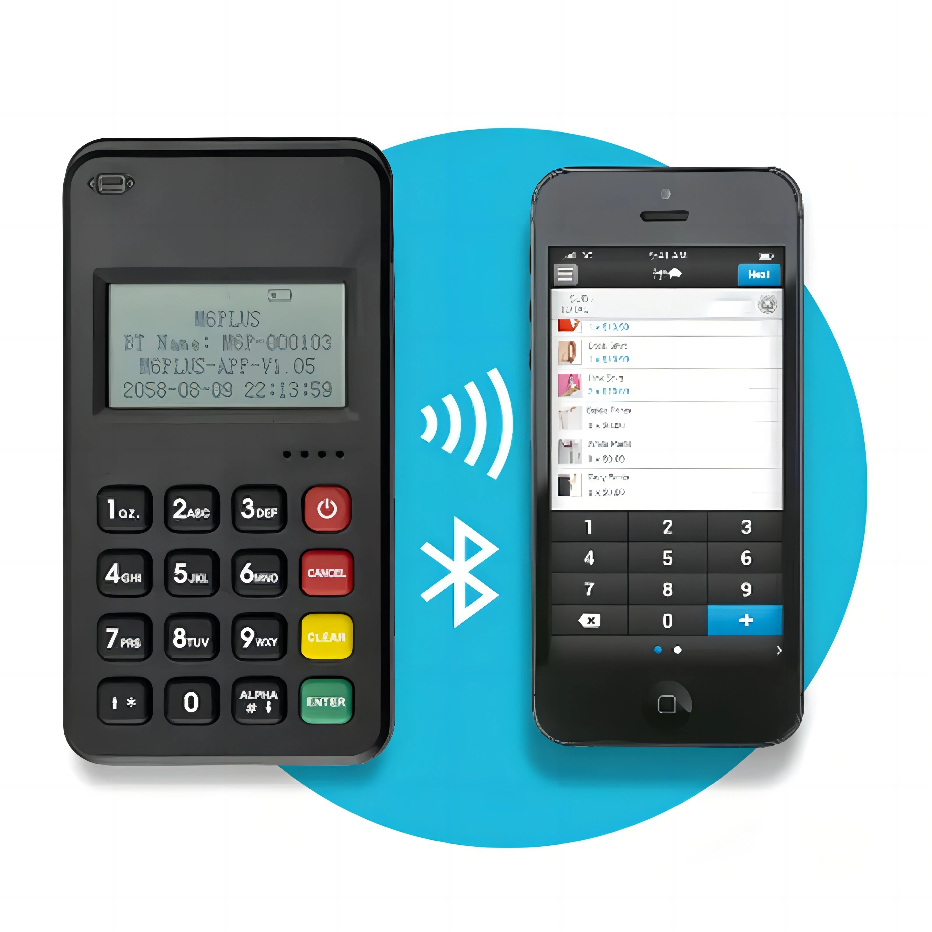 Мобильный POS для динамического QR-кода с GPRS/WIFI коммуникацией в такси и магазине M6 Plus