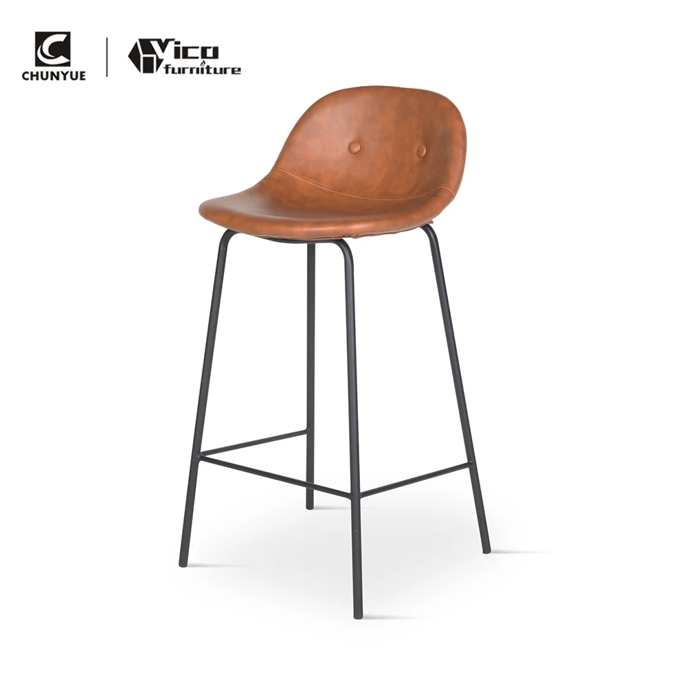 Kitchen cafe counter fabric upholstered chair bar stools