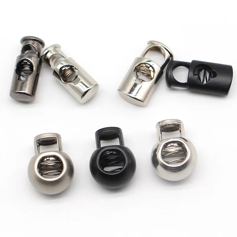 wholesale  oem drawstring toggle lock stopper stop  cord snap lock custom  metal cord lock for garment