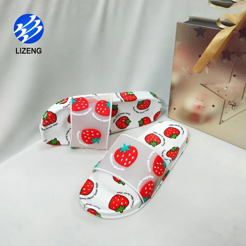 
New Fashion PVC Material Women Fruit Slippers For Outdoor 