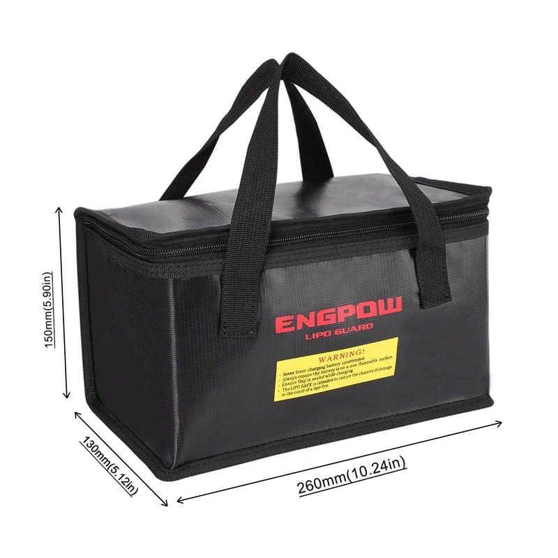 Multi-Sized Maximum Protection Fireproof Explosion Proof Battery Safe Lipo Bag