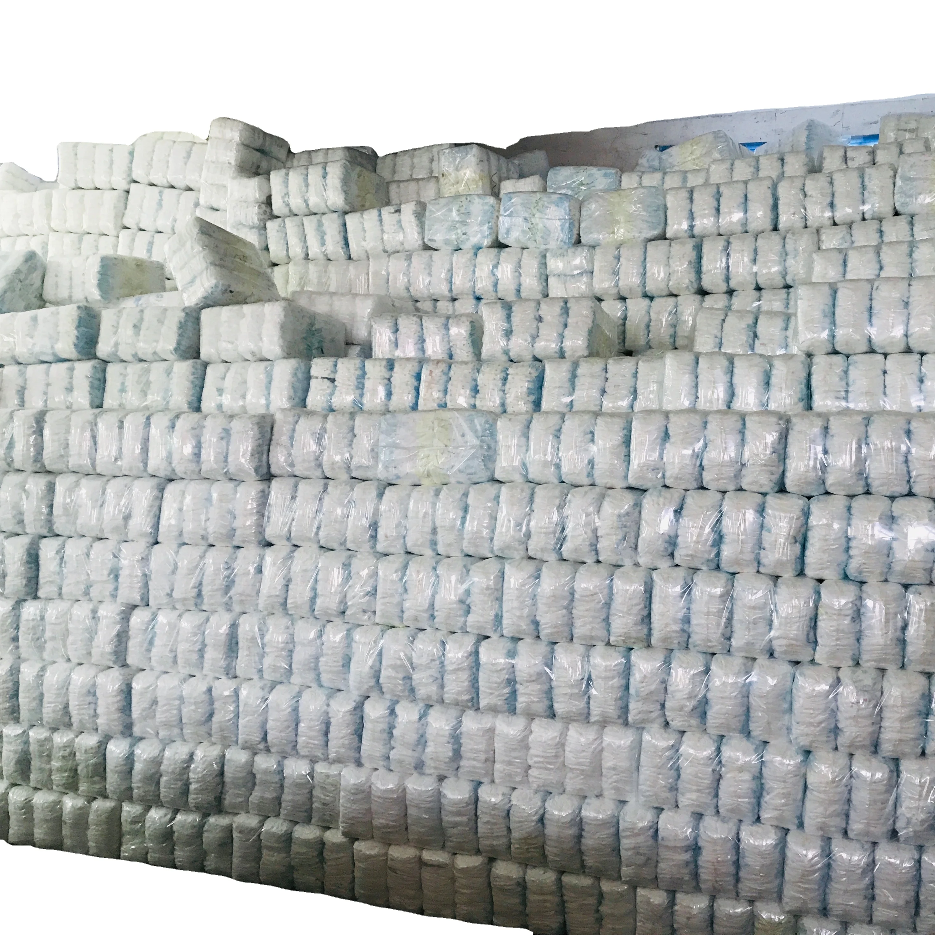 Transparent Bags Packing Disposable Factory Price Reject Stocks B Grade Baby Diapers