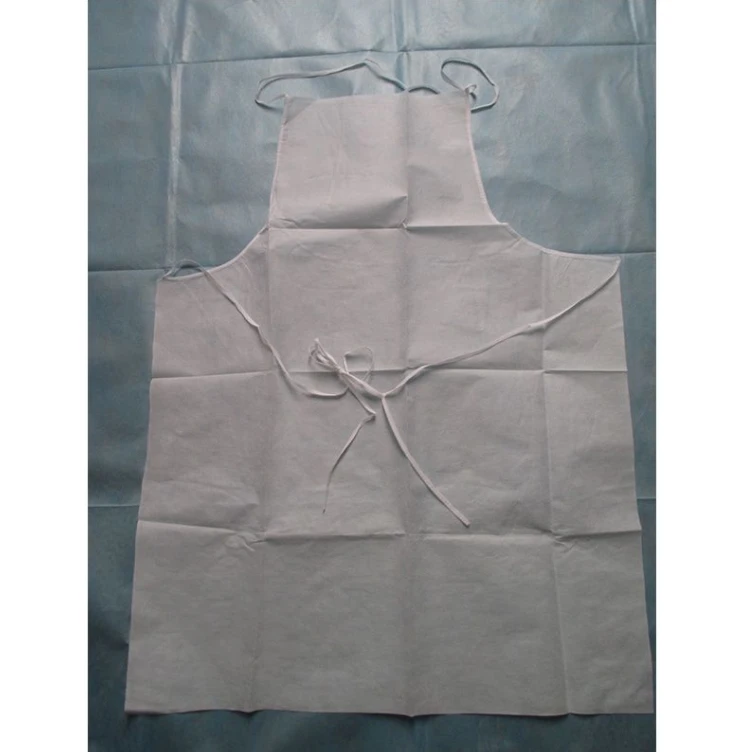 Waterproof disposable nonwoven apron raw material pp non-woven fabric spunbond non woven fabric for aprons