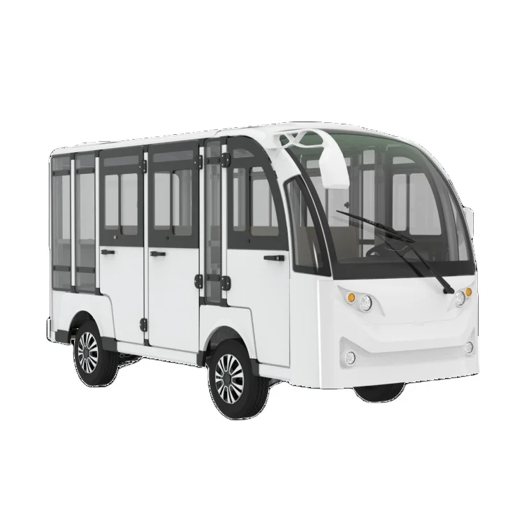 High-Strength Steel Chassis 8 Seater Tourist Vehicle Electric Sightseeing Car Seats 8 People Electric Mini Shuttle Bus