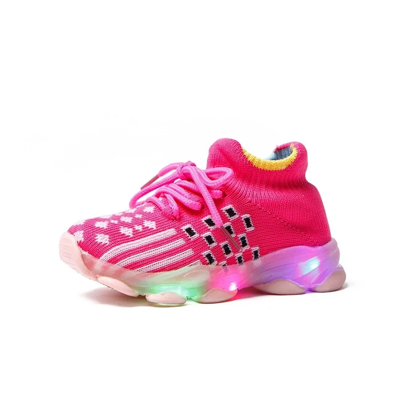 Children New Style Boys Shoes Led Light Luminous Sneakers for Girls Kids Led Shoes