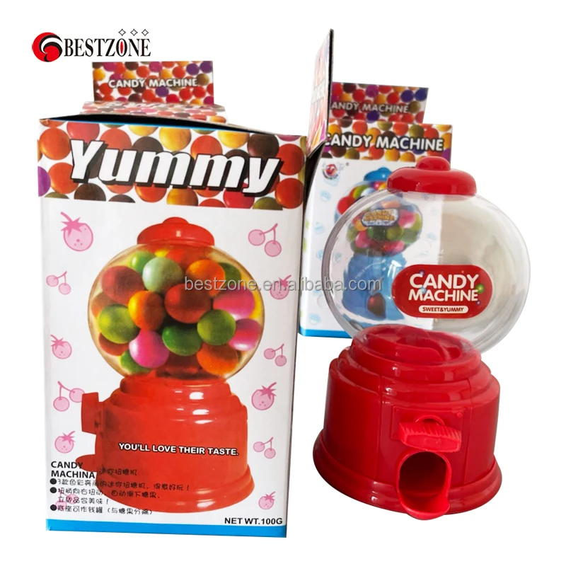 Mini Candy Machine Funny Gumball Dispenser Kids Coin Saving Piggy Banks Gift