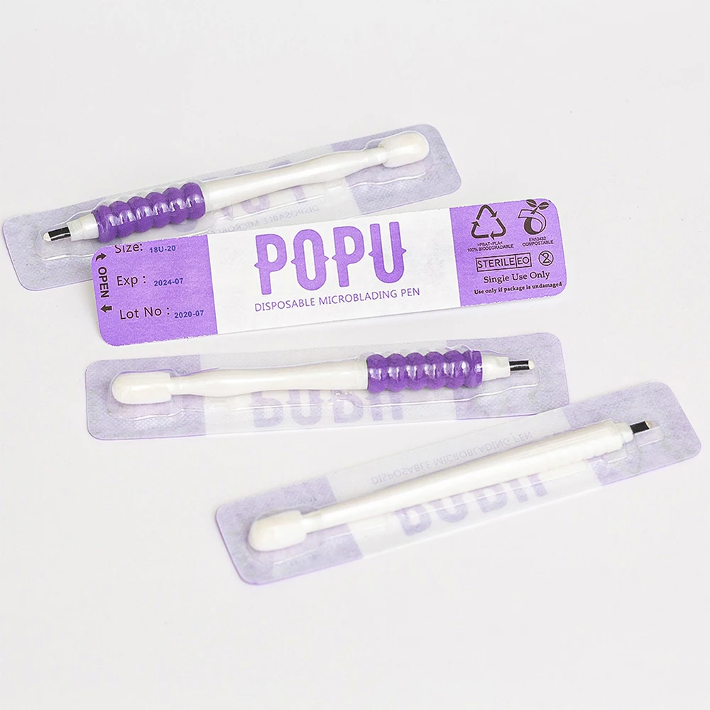 Ручка для бровей POPU одноразовая с