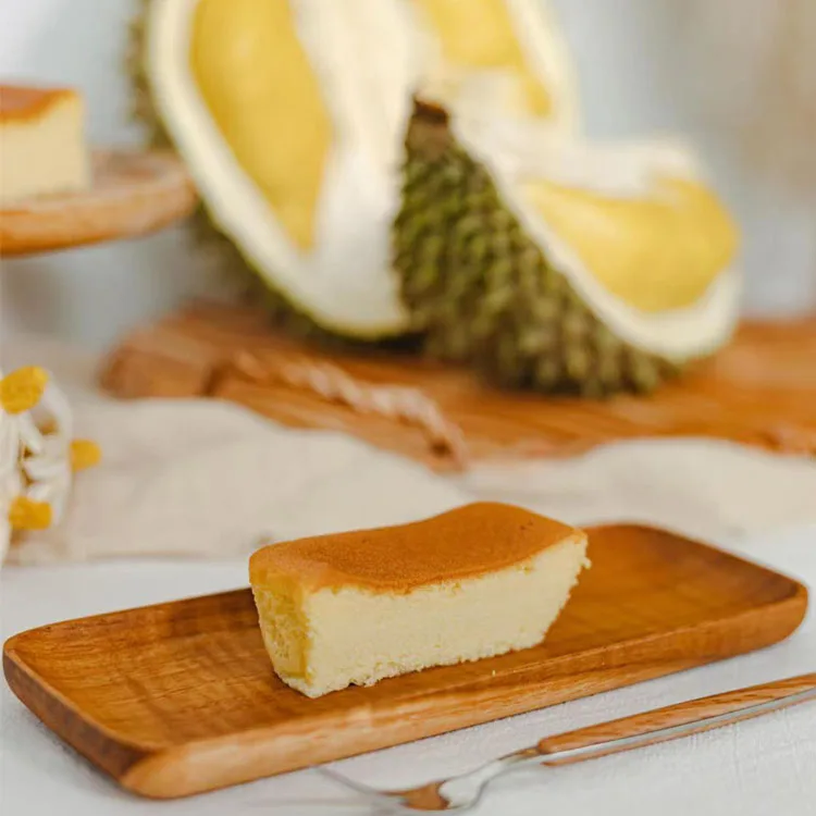 New Arrival Good Taste Chocolate Coated Durian Swiss Roll Cake with Private Package